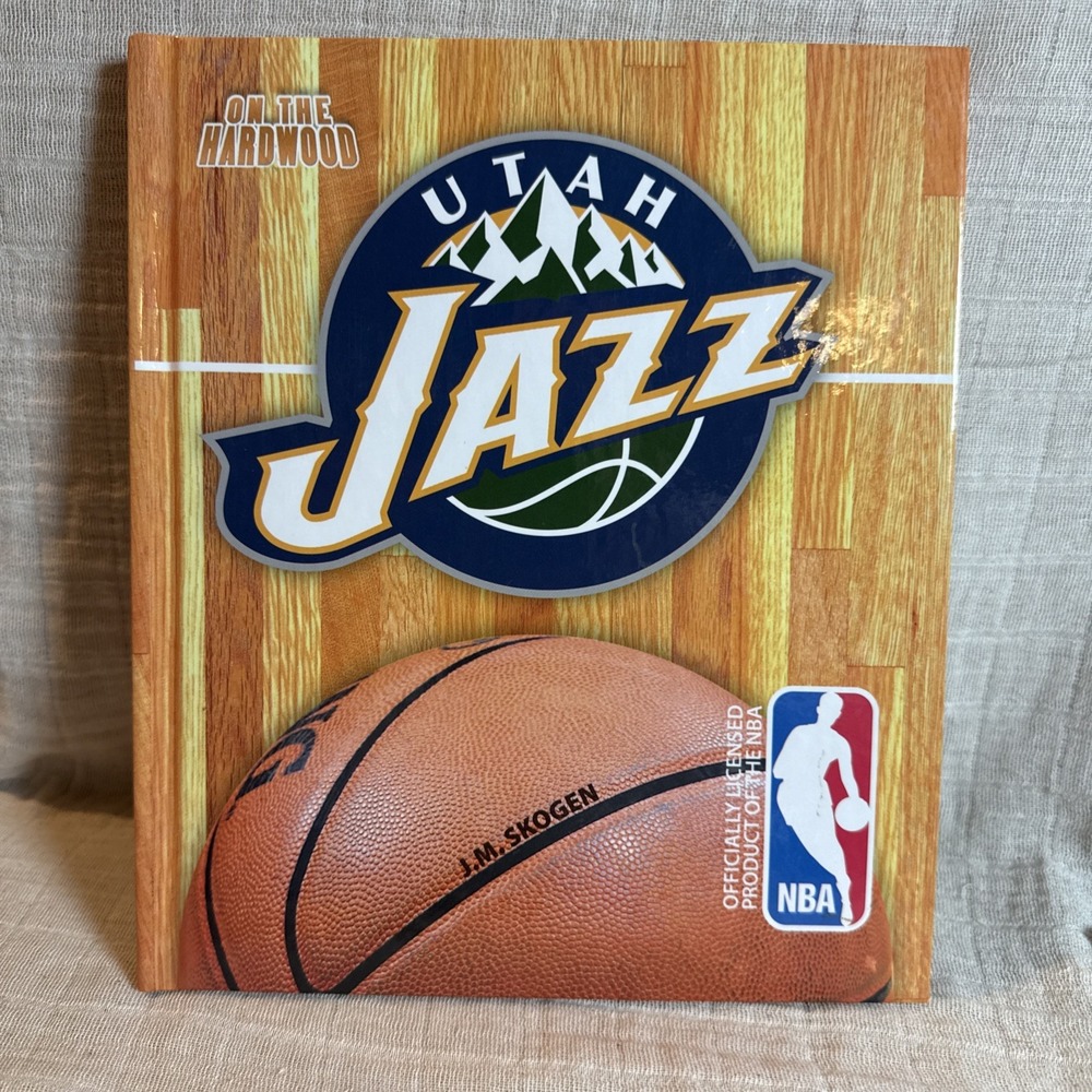 Utah Jazz on the hardwood hardback book by J.M.  Skogen deep breath.